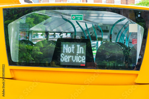 Public transport bus with a 