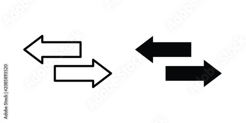 Tableau sur toile Transfer arrows icon