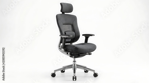 Modern ergonomic office chair, meticulously designed for superior comfort and enhanced productivity in any contemporary workspace setting