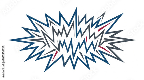 Valokuva Explosion comic book sound effect graphic.