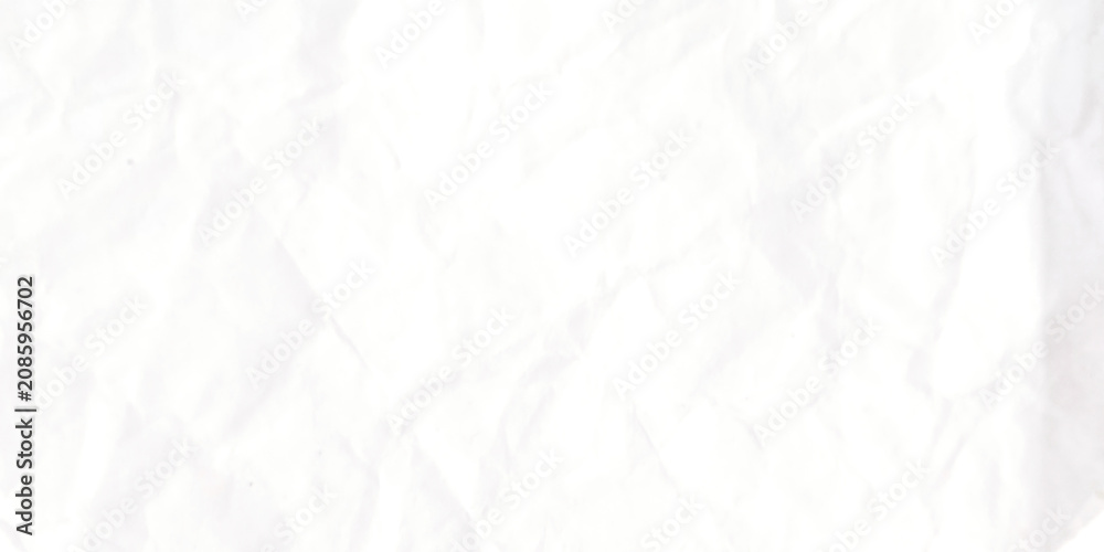 Fototapeta premium Crinkled white paper texture background