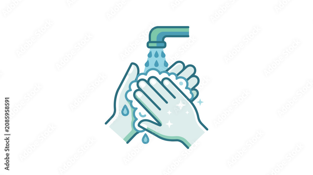 Fotografie Hand Washing Hygiene Icon