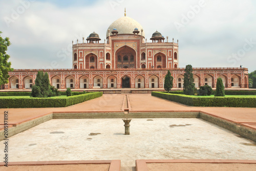 Konstfotografi Humayun's tomb of the Mughal Emperor Humayun in Delhi, India.