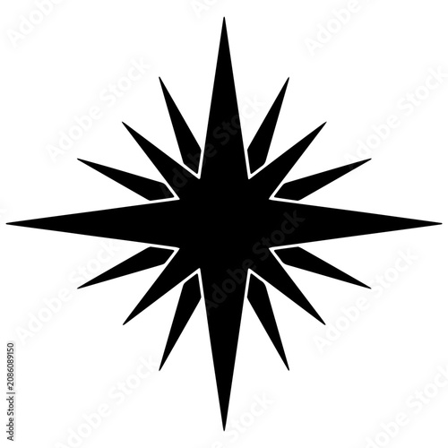 Abstract Sparkle Star Icons – Design Element Collection