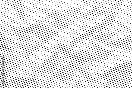 Halftone pattern with small black dots on white background