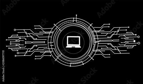 Laptop Computer Security Technology Interface