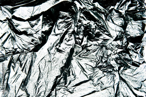 Photos Plastic wrap texture overlay effect.