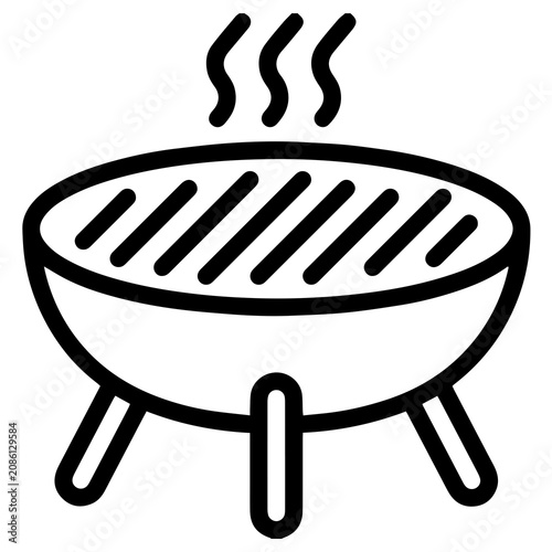 food, grill, vector, illustration, hot, barbecue, bbq, icon, design, cooking, meal, meat, bowl, lunch, kitchen, restaurant, cartoon, dinner, cook, coffee, tea, symbol, fire, eat, cup