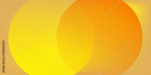 Fotografía The background has orange tones with circles of different sizes giving a warm feeling
