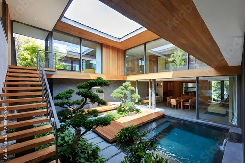 Private Courtyard Villa Offers Timeless Japandi Design Style
