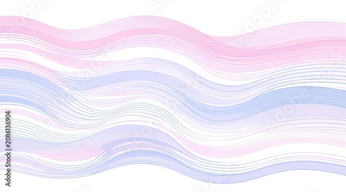 Soft Pastel Wavy Lines Abstract Background Design