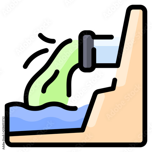 Принти на полотні Water Pollution