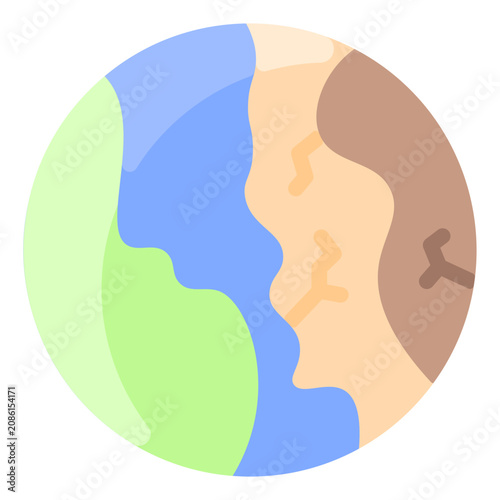 Принти на полотні Earth Destoyed