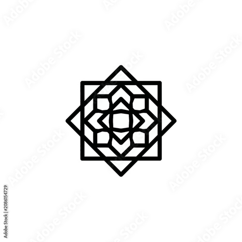 Polygon Line Medallion