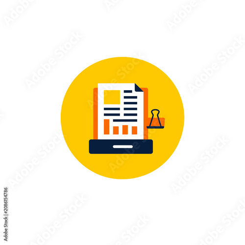 Sales Report Review Badge Icon