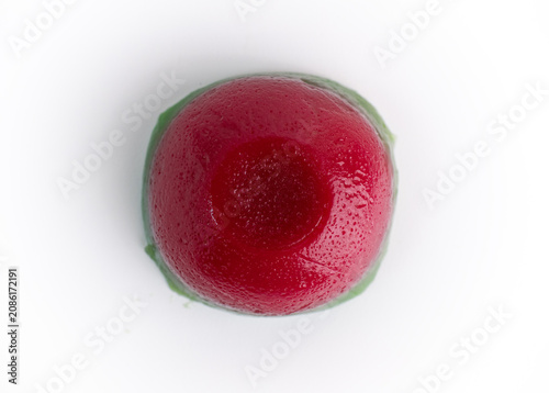 Kue Talam. Top View of Indonesian Traditional Two-Tone Bowl Cake