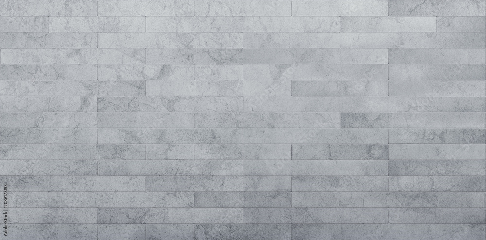 Fototapeta premium white gray concrete brick stone wall, square geometric pattern tile mosaic background , grunge old marble texture floor