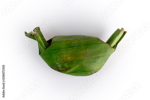 Pair of Authentic Indonesian Lemper Steamed Rice Snacks