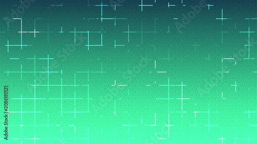 Pacific Dream Gradient Background with Square Grid Texture and Moving Light Line Particles