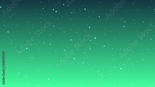 Abstract Pacific Dream gradient animation featuring tiny glowing dot particles moving forward across a smooth teal, aqua, cyan, and green background.