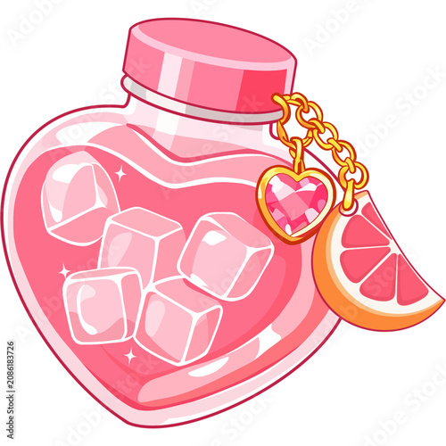Pink grapefruit drink