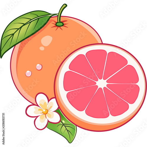 Pink grapefruit drink