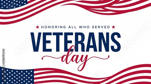 Veterans day patriotic celebration design