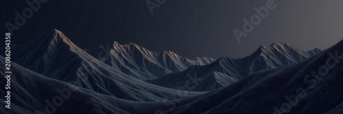Abstract stippled mountain landscape  Black grainy hills, vector background ,  grunge,  noise