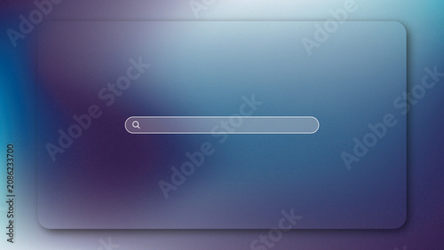 Cuadro en lienzo A web page background template with a gradient of Prussian, Cerulean, and Velour
