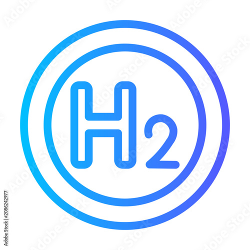 hydrogen gradient icon