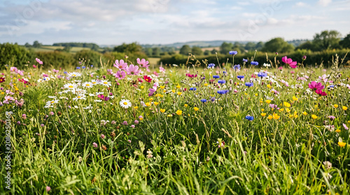 Wildflower Garden Meadow Background