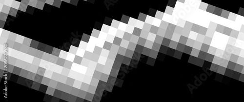 Cuadro en lienzo abstract random black grey lowpoly background design