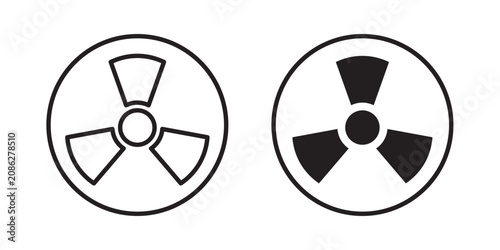 Obraz na plátne Radioactive icon