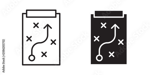 Bild auf Leinwand Strategical planning icon
