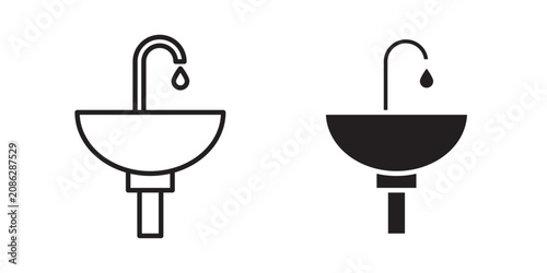 Tableau sur toile Washstand icon