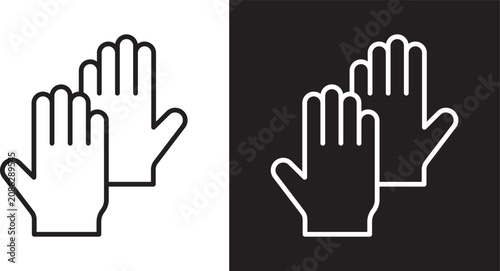 Obraz na plátne Gloves icon