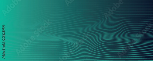 Cuadro en lienzo Digital technology speed connect blue green background, cyber nano information, abstract communication