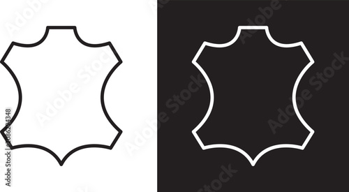 Cuadro en lienzo Leather material icon