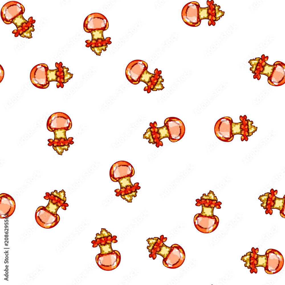 Fototapeta premium pattern sting jellyfish cartoon. venom ocean, marine plankton, transparent tentacles sting jellyfish sign vector