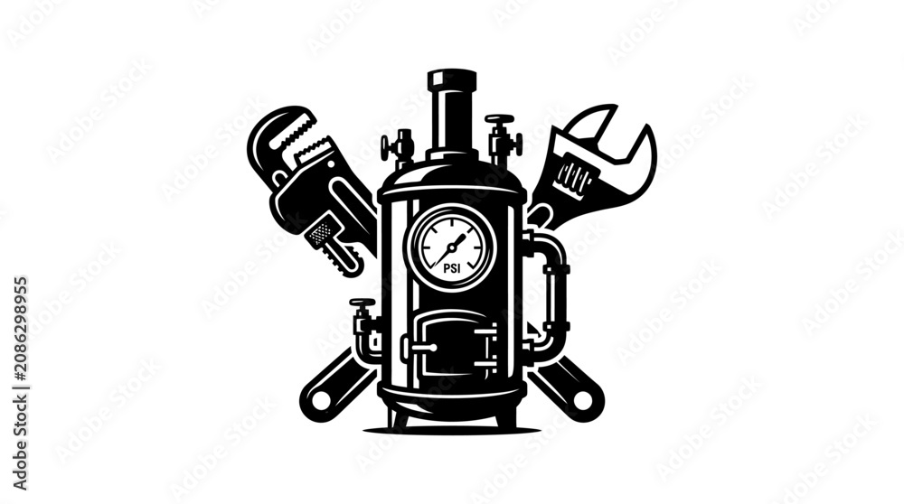Fototapeta premium Vintage Industrial Machine Tool Equipment.