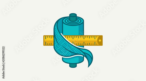 Quadro su tela Tape Measure and Flexible Ruler.