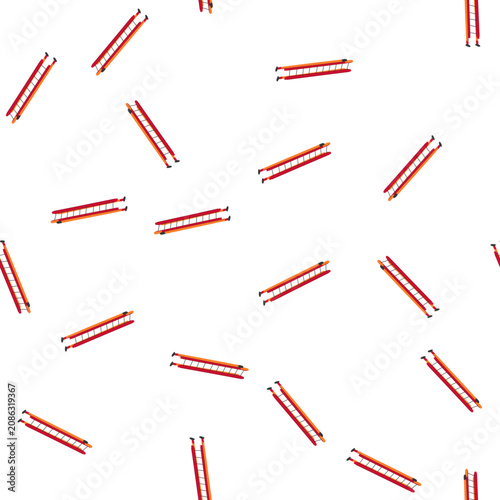 pattern success step ladder cartoon. stairs staircase, man high, stairway safety success step ladder sign. seamless symbol vector illustration