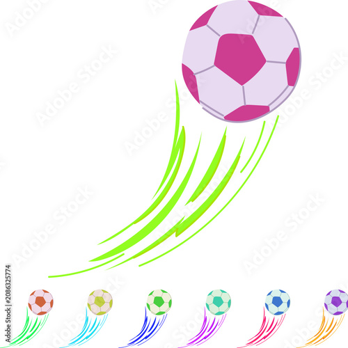 Obraz na plátne finesse speed soccer ball cartoon