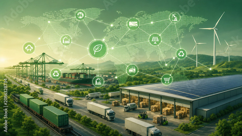 Green supplier network visualization for sustainable global supply chain