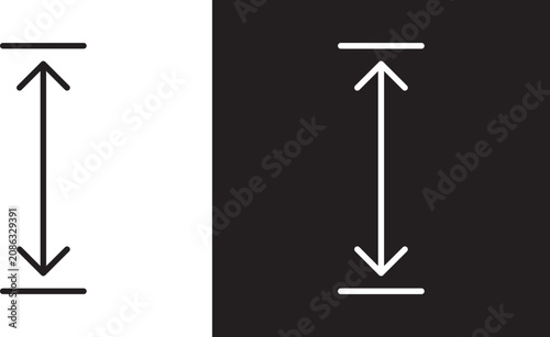 Quadro su tela Adjustable height icon