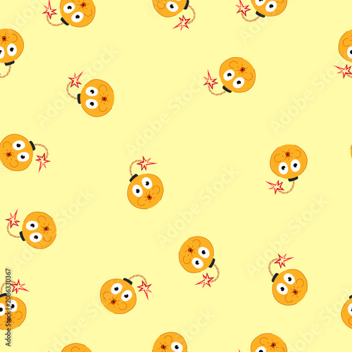 Фотография pattern warhead bomb character cartoon