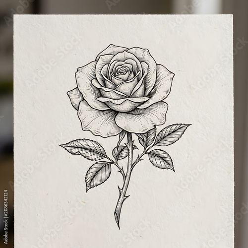 Elegant white floral wreath with intricate rose design.