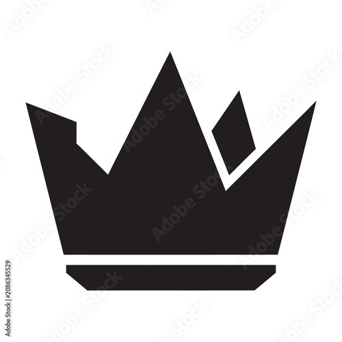 Bild auf Leinwand Black crown symbol icon royalty luxury