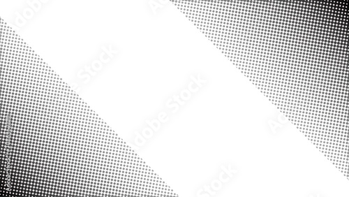 Abstract Black Dotted Halftone Texture for Banner with Copy Space