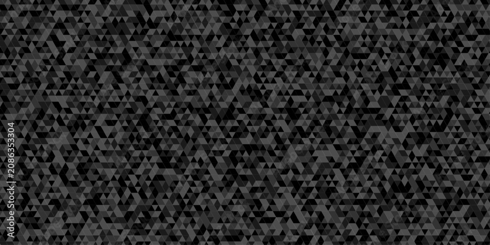 Fototapeta premium Vector paper creative diamond surface seamless technology gray and black randomly low polygon background. pattern Polygon mosaic triangle, business corporate background.